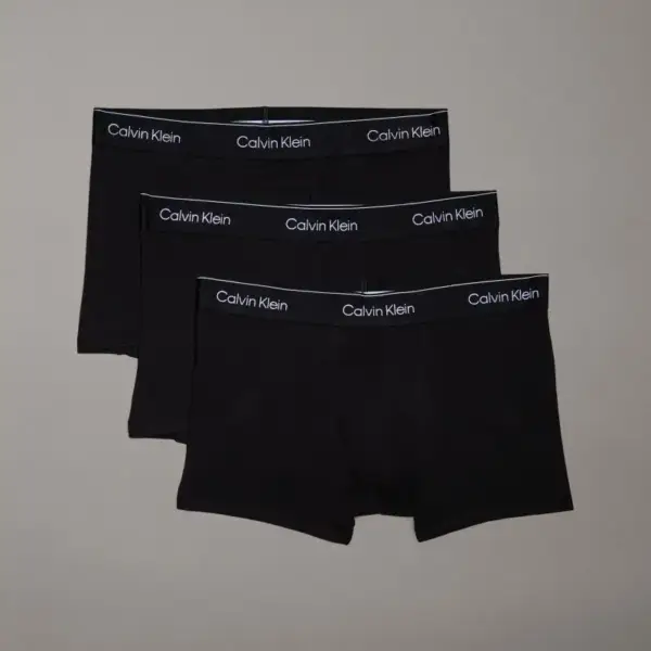 Calvin Klein - Ανδρικά Μποξεράκια 3Pack Extra Soft Cotton 000NB3963A-TM6 Μαύρο