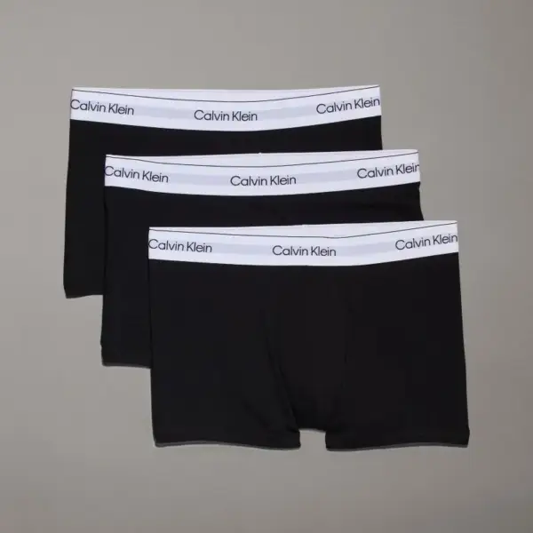 Calvin Klein - Ανδρικά Μποξεράκια 3Pack Extra Soft Cotton 000NB3963A-UB1 Μαύρο