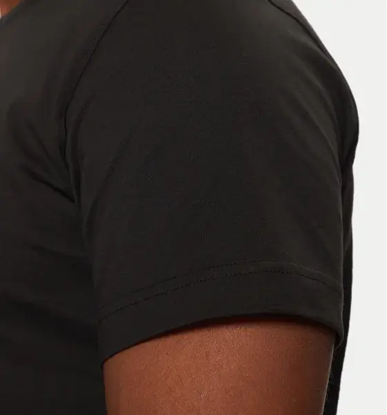 Calvin Klein - Ανδρικό T-shirt Woven Label Regular Fit J30J327100 -BEH Mαύρο