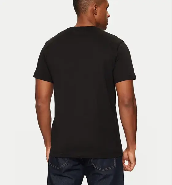 Calvin Klein - Ανδρικό T-shirt Woven Label Regular Fit J30J327100 -BEH Mαύρο