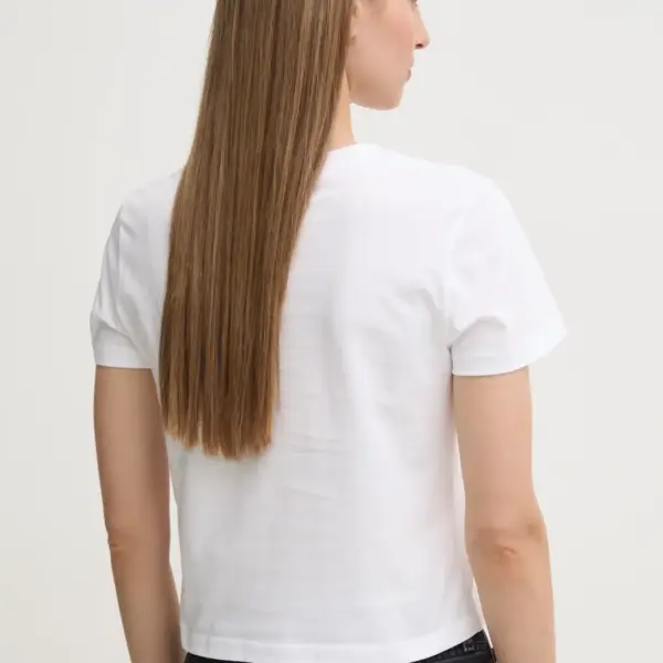 Calvin Klein - Γυναικείο T-Shirt Monologo Baby Tee Slim Fit J20J223113-YAA Λευκό