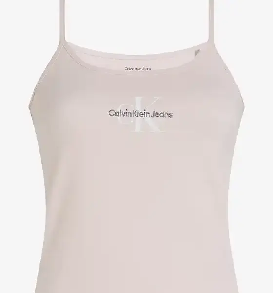 Calvin Klein - Γυναικείο Τοπ Monologo Strappy Tank Slim Fit J20J223105-TGE Ροζ J20J223105-TGE
