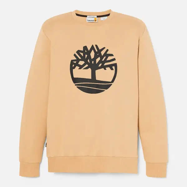 Timberland - Ανδρικό Φούτερ Northwood Brushback Crew Neck TB0A6WCA-DH4 Μπεζ TB0A6WCADH4