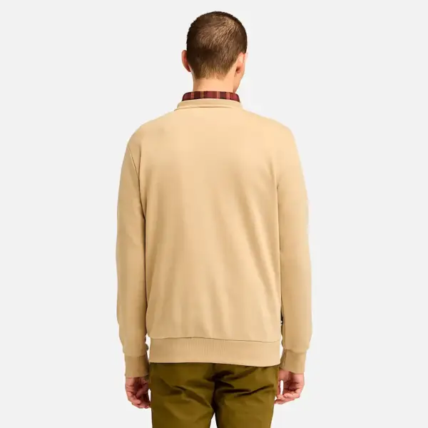 Timberland - Ανδρικό Φούτερ Northwood Brushback Crew Neck TB0A6WCA-DH4 Μπεζ TB0A6WCADH4