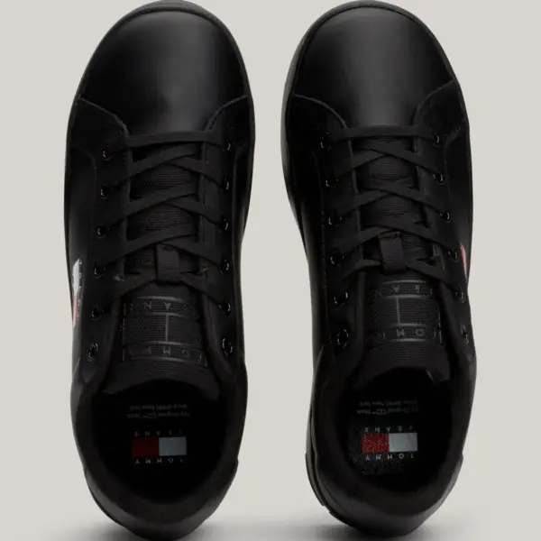 Tommy Hilfiger - Γυναικεία Δερμάτινα Sneakers Tjw Flatform Ess EN0EN02518-BDS Μαύρο EN0EN02518-BDS