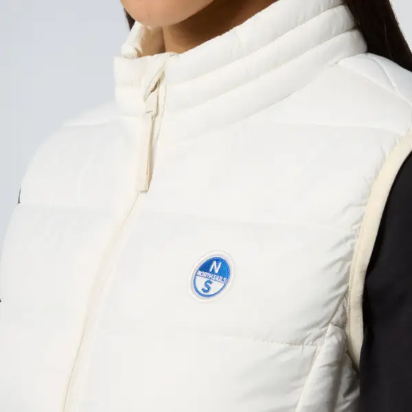 North Sails - Γυναικείο Αμάνικο Μπουφάν Naomi Vest 000001-000-0105 Λευκό 000001-000-0105