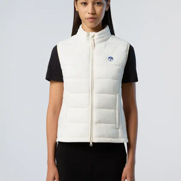North Sails - Γυναικείο Αμάνικο Μπουφάν Naomi Vest 000001-000-0105 Λευκό