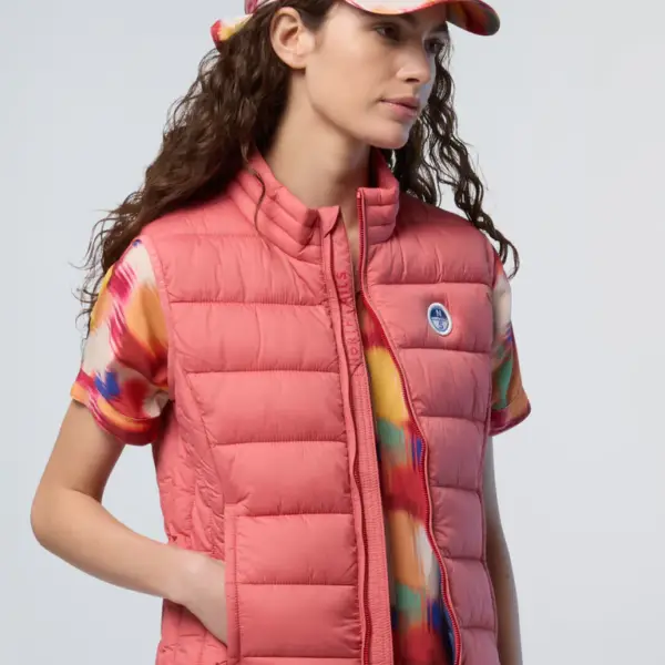North Sails - Γυναικείο Αμάνικο Μπουφάν Naomi Vest 000001-000-0160 Κοραλλί 000001-000-0160