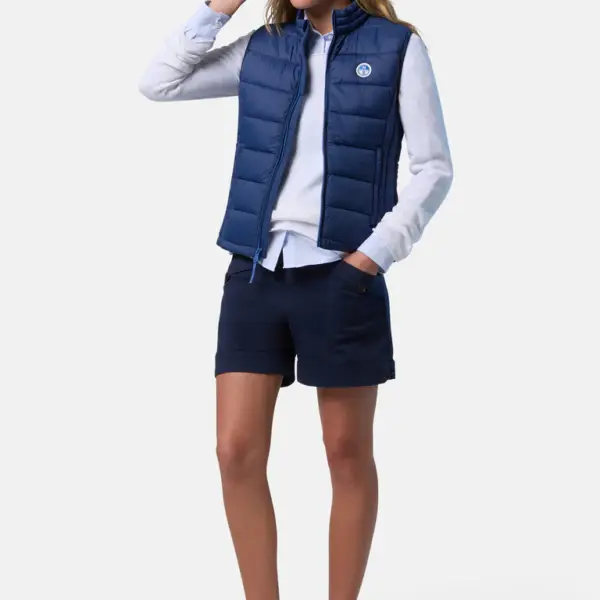 North Sails - Γυναικείο Αμάνικο Μπουφάν Naomi Vest 000001-000-0787 Μπλε 000001-000-0787