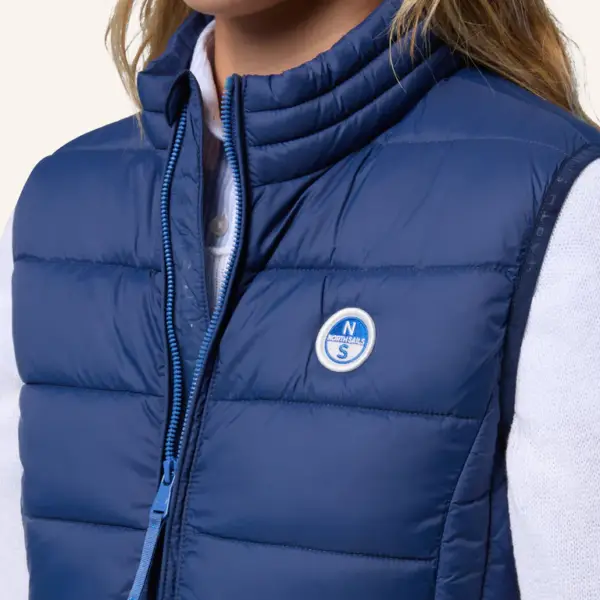 North Sails - Γυναικείο Αμάνικο Μπουφάν Naomi Vest 000001-000-0787 Μπλε 000001-000-0787