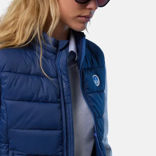 North Sails - Γυναικείο Αμάνικο Μπουφάν Naomi Vest 000001-000-0787 Μπλε 000001-000-0787