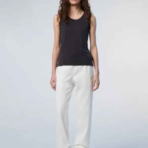 North Sails - Γυναικείο Παντελόνι Φούτερ French Terry 074612-000-0105 Λευκό 074612-000-0105