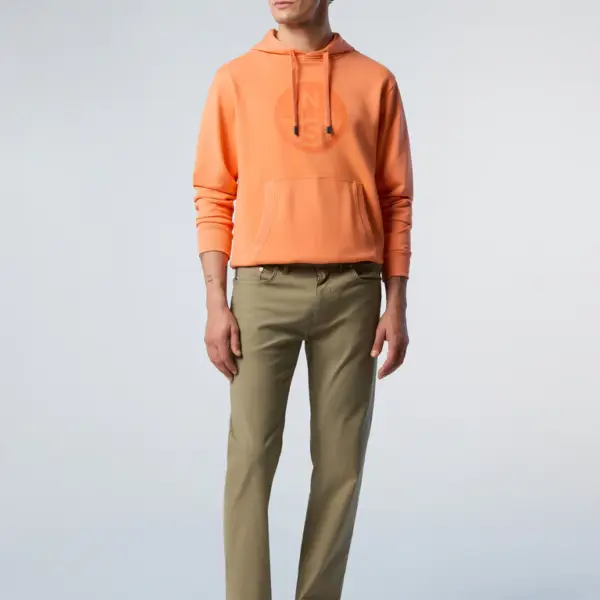 North Sails - Ανδρικό Παντελόνι Stretch dobby 5-pocket pants 673121-000-0421 Λαδί 673121-000-0421