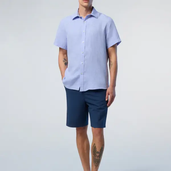 North Sails - Ανδρική Βερμούδα Freedom chino shorts 673146-000-0787 Μπλε Σκούρο 673146-000-0787