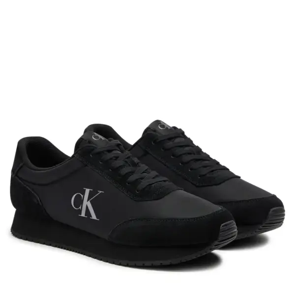 Calvin Klein - Ανδρικά Sneakers Retro Runner Iconic Snk YM0YM01119-0GJ Μαύρο YM0YM01119-0GJ