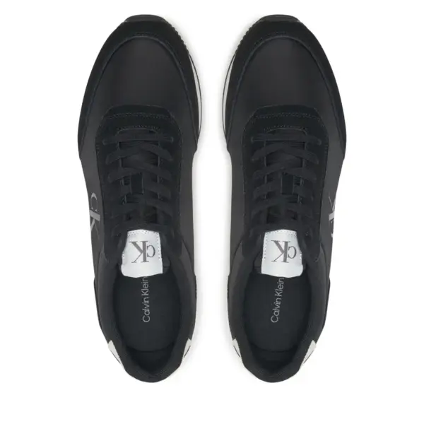 Calvin Klein - Ανδρικά Sneakers Retro Runner Iconic Snk YM0YM01119-0GM Μαύρο YM0YM01119-0GM