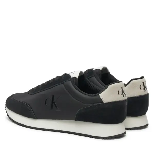 Calvin Klein - Ανδρικά Sneakers Retro Runner Iconic Snk YM0YM01119-0GM Μαύρο YM0YM01119-0GM