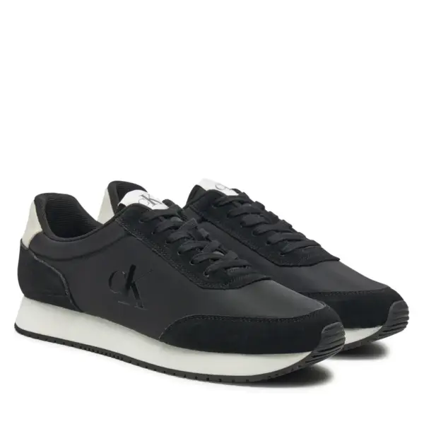 Calvin Klein - Ανδρικά Sneakers Retro Runner Iconic Snk YM0YM01119-0GM Μαύρο YM0YM01119-0GM