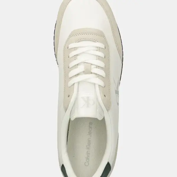 Calvin Klein - Ανδρικά Sneakers Retro Runner Iconic Snk YM0YM01119-0LD Λευκό YM0YM01119-0LD