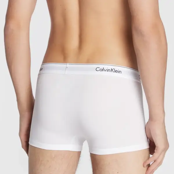 Calvin Klein - Ανδρικά Μποξεράκια 3Pack Icon Cotton Stretch LV00NB4389-100 Λευκό LV00NB4389-100
