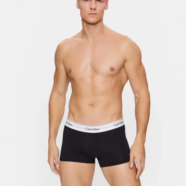 Calvin Klein - Ανδρικά Μποξεράκια 3Pack Icon Cotton Stretch LV00NB4389-MP1 Μαύρο/Λευκό/Γκρι LV00NB4389-MP1