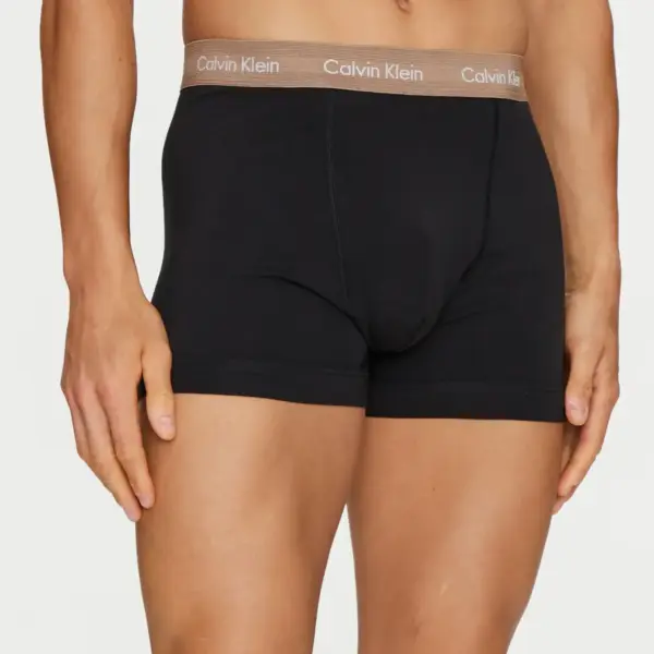 Calvin Klein - Ανδρικά Μποξεράκια Cotton Stretch Trunk 3Pack 0000U2662G-NOP Μαύρο 0000U2662G-NOP