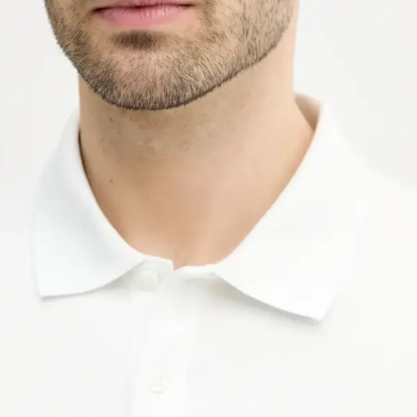 Calvin Klein - Ανδρική Μπλούζα Κοντομάνικη Polo Monogram Pique Plein Air Regular Fit LV040EM269-YAD Λευκό LV040EM269-YAD