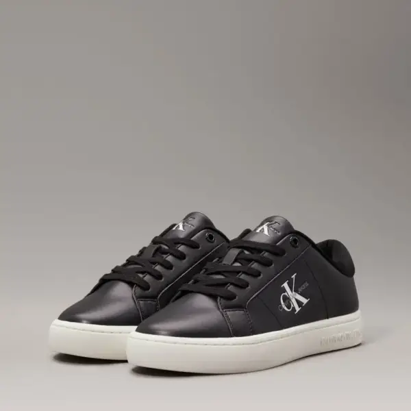 Calvin Klein - Γυναικεία Sneakers Cupsole Lowlaceup Lth Wn YW0YW01444-0GO Μαύρο YW0YW01444-0GO