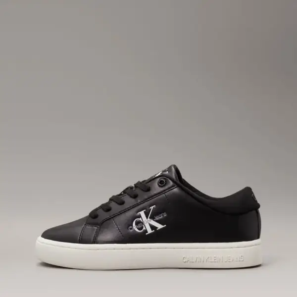 Calvin Klein - Γυναικεία Sneakers Cupsole Lowlaceup Lth Wn YW0YW01444-0GO Μαύρο YW0YW01444-0GO