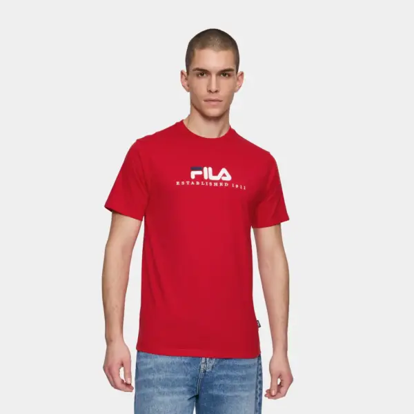 Fila - Ανδρικό T-shirt Brill Tee FAU0200-30002 Κόκκινο