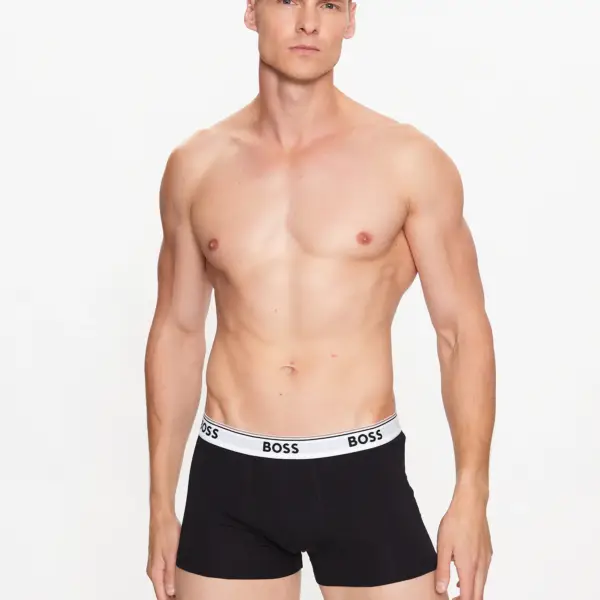 Hugo Boss - Ανδρικά Μποξεράκια Power Bodywear 3Pack 50475274-001 Μαύρο 50475274-001