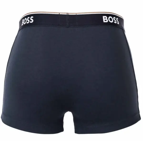 Hugo Boss - Ανδρικά Μποξεράκια Power Bodywear 3Pack 50475274-480 Μπλε Σκούρο 50475274-480