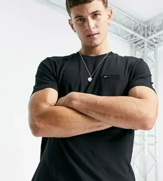 Lee - Ανδρικό T-shirt Pocket Tee L63JFQ01 Μαύρο