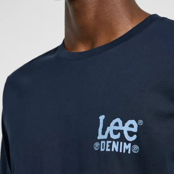 Lee - Ανδρικό T-shirt Subtle Logo Tee 112365456 Μπλε Ναυτικό 112365456