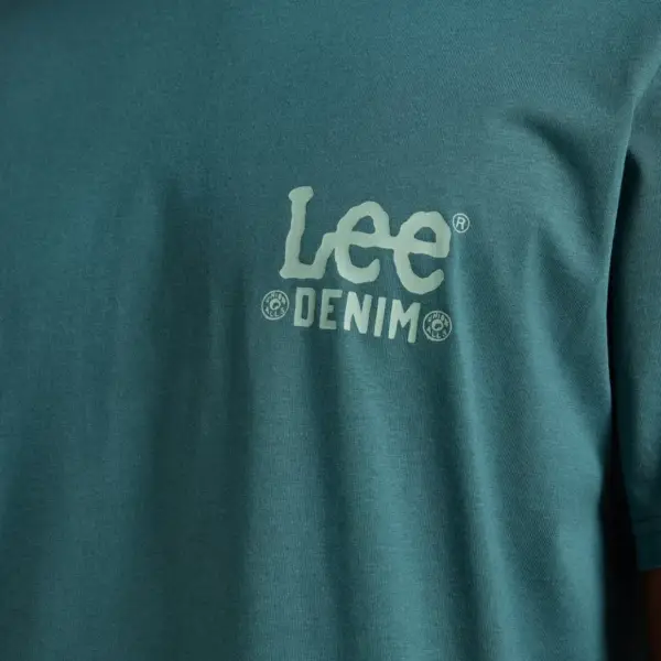 Lee - Ανδρικό T-shirt Subtle Logo Tee 112365457 Πετρόλ 112365457