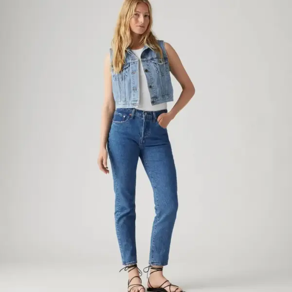 Levi's 501 - Original Cropped Γυναικείο Blue Jean Παντελόνι 36200-0225 Μπλε