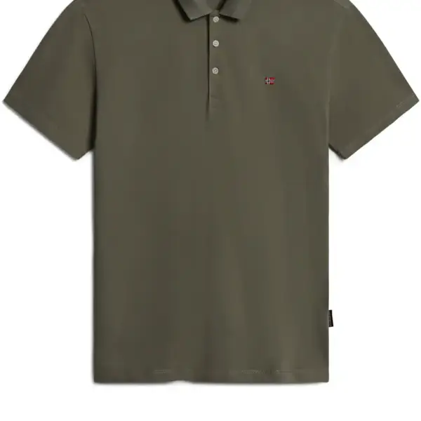 Napapijri - Ανδρικό T-shirt Polo Ealis SS Regular Fit NP0A4H8B-GAE Πράσινο NP0A4H8B-GAE