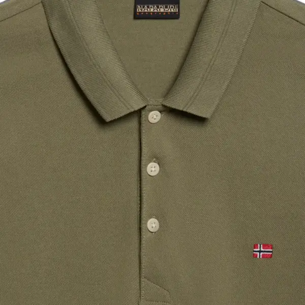 Napapijri - Ανδρικό T-shirt Polo Ealis SS Regular Fit NP0A4H8B-GAE Πράσινο NP0A4H8B-GAE