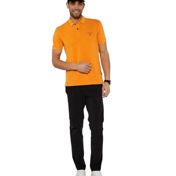 Napapijri - Elbas Ανδρική Μπλούζα Κοντομάνικη Polo NP0A4GDL-A70 Πορτοκαλί NP0A4GDL-A70