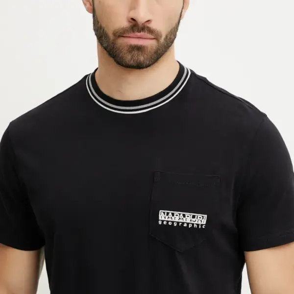 Napapijri - Ανδρικό T-shirt S-Murlo Ss Regular Fit NP0A4IEJ-941 Μαύρο NP0A4IEJ941