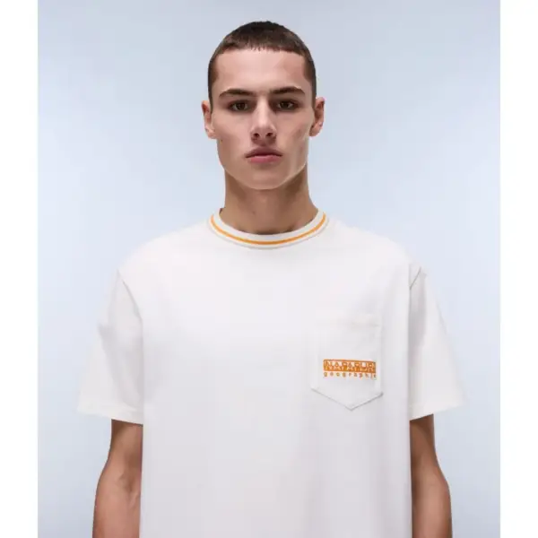 Napapijri - Ανδρικό T-shirt S-Murlo Ss Regular Fit NP0A4IEJ-N1A Εκρού