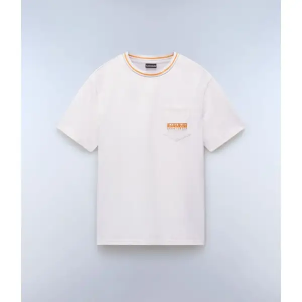 Napapijri - Ανδρικό T-shirt S-Murlo Ss Regular Fit NP0A4IEJ-N1A Εκρού NP0A4IEJN1A