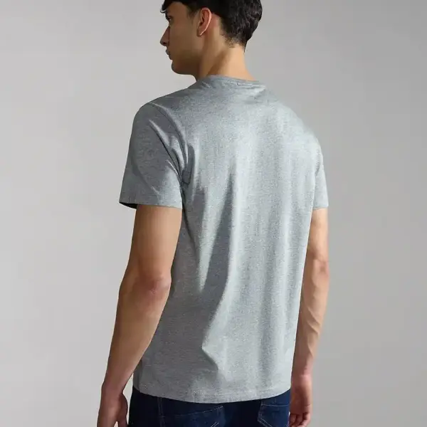 Napapijri - Ανδρικό T-shirt Salis Ss Sum Regular Fit NP0A4H8D-160 Γκρι NP0A4H8D160