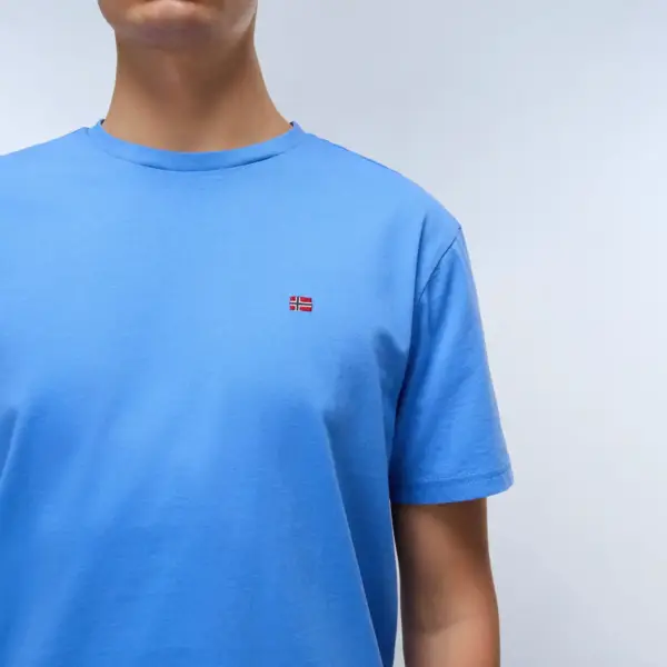 Napapijri - Ανδρικό T-shirt Salis Ss Sum Regular Fit NP0A4H8D-B2V Μπλε NP0A4H8DB2V