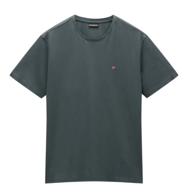 Napapijri - Ανδρικό T-shirt Salis Ss Sum Regular Fit NP0A4H8D-G1S Πράσινο NP0A4H8DG1S