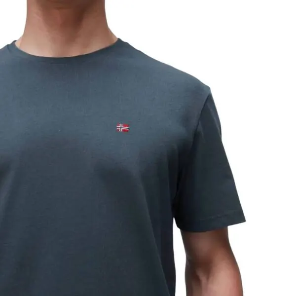 Napapijri - Ανδρικό T-shirt Salis Ss Sum Regular Fit NP0A4H8D-G1S Πράσινο NP0A4H8DG1S