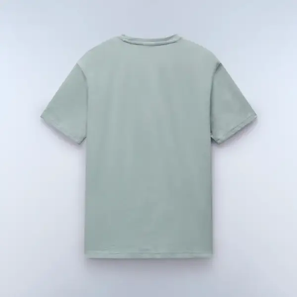 Napapijri - Ανδρικό T-shirt Salis Ss Sum Regular Fit NP0A4H8D-G1X Πράσινο NP0A4H8DG1X