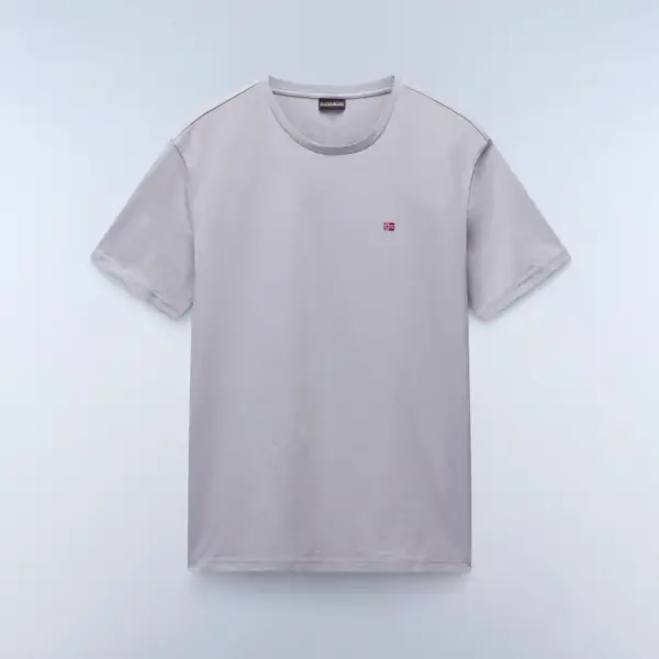 Napapijri - Ανδρικό T-shirt Salis Ss Sum Regular Fit NP0A4H8D-H62 Γκρι NP0A4H8DH62