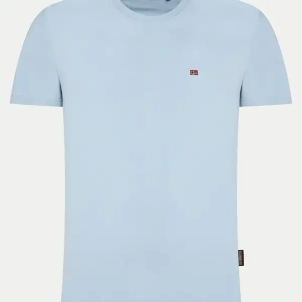 Napapijri - Ανδρικό T-shirt Salis Ss Sum Regular Fit NP0A4H8D-I83 Γαλάζιο NP0A4H8DI83