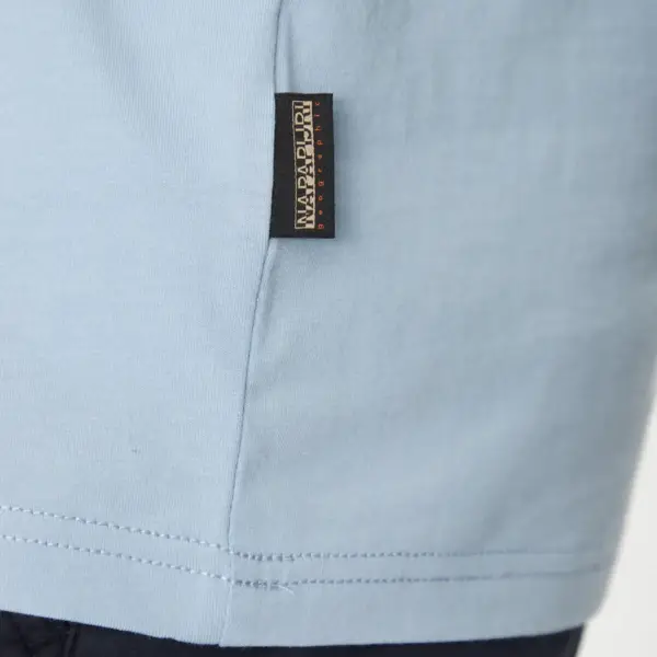 Napapijri - Ανδρικό T-shirt Salis Ss Sum Regular Fit NP0A4H8D-I83 Γαλάζιο NP0A4H8DI83